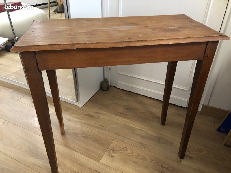 Petite table / desserte en vous massif vintage (image 1)