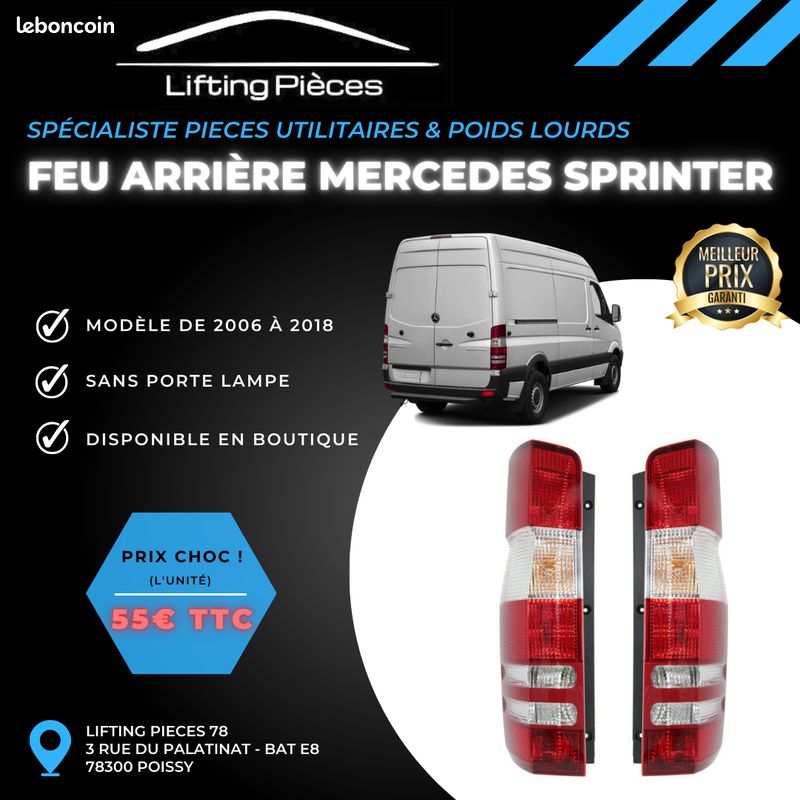 Lot De 6 Feux De Position Latéraux Pour Sprinter W906 2006-2018 - Neufs, Universels