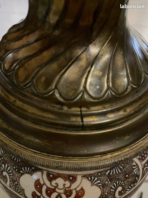 Lampe porcelaine ancienne Satsuma (image 13)