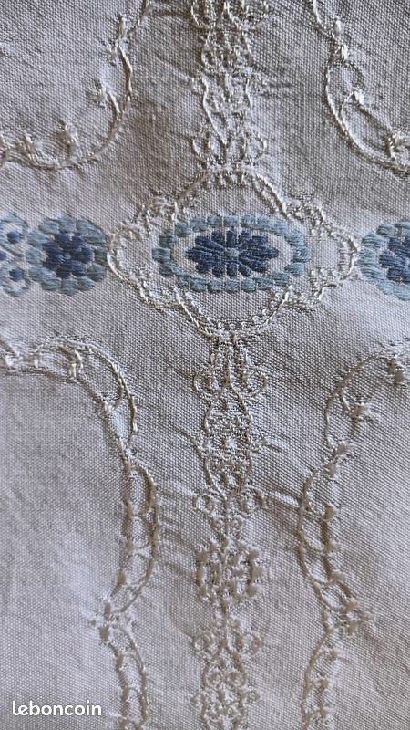 Nappe brodée et 12 serviettes vintage (image 6)