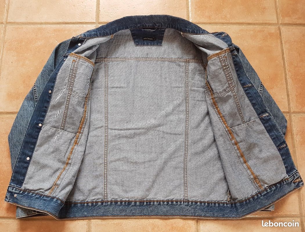 Blouson en jean, pour hommes, taille L (image 5)