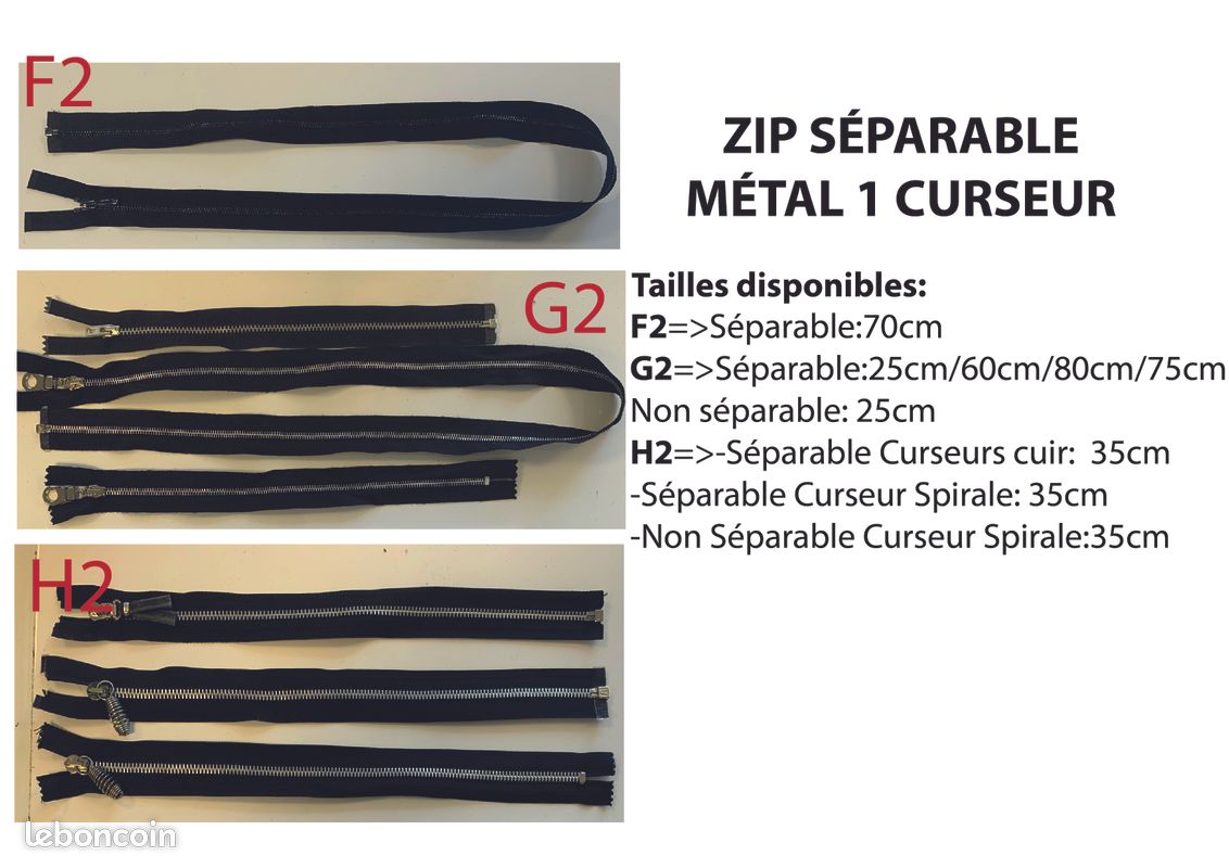 Destockage ZIP/fermeture à glissière (image 3)