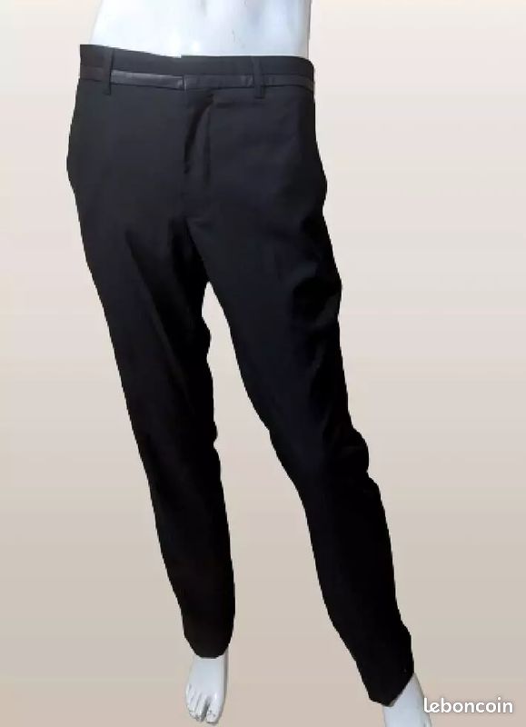 Pantalon Homme Chevignon Gris Taille 38 - Extra-slim - Laine, Lin, Polyester - Neuf Avec étiquettes