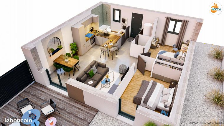 Maison 4 pièces 51 m²