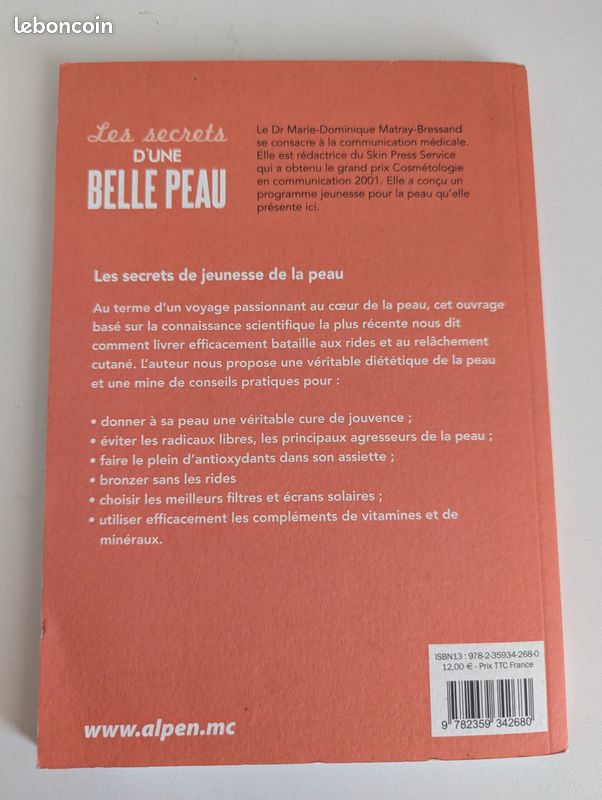 Livre les secrets d'une belle peau (image 2)