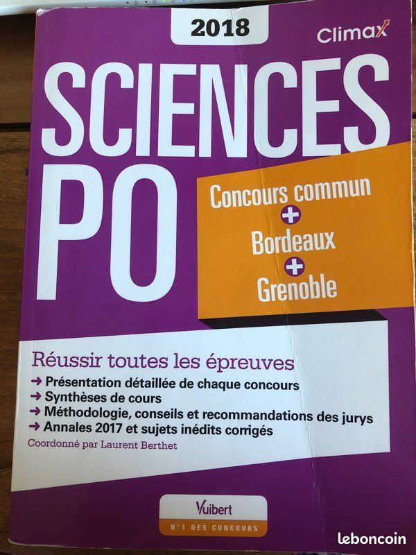 Science Po Concours commun+Bordeaux +Grenoble (image 1)