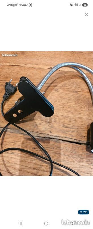 Lampe clip à deux têtes pour vivarium (image 2)