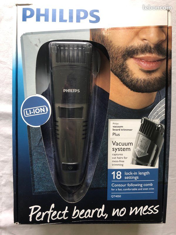 Tondeuse à barbe Philips sans fils à aspiration (image 1)