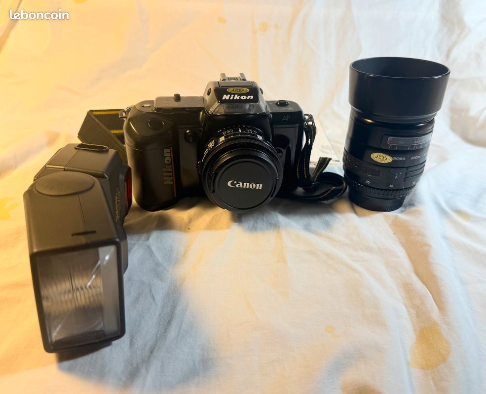 Appareil photo Reflex > NIKON F-401 < + Zooms et accessoires +Flashs +Sac à dos adapté- (image 5)