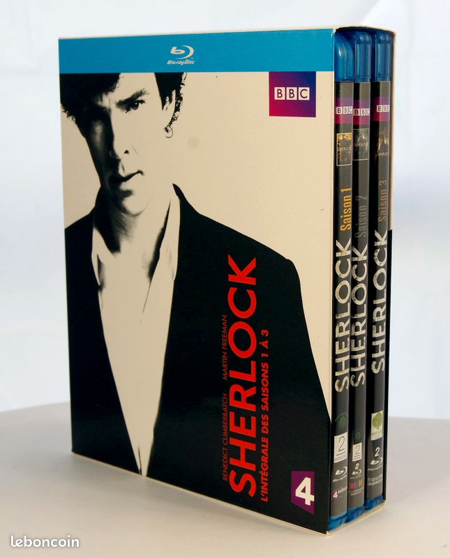 Coffret Bluray intégrale PUBLICITÉ Sherlock - Intégrale des saisode la série Sherlock saison 1 à 3 (image 2)