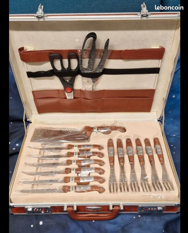 Mallette De Cuisine Professionnelle BERGMAYER - 25 Couteaux Et Ustensiles - Neuf