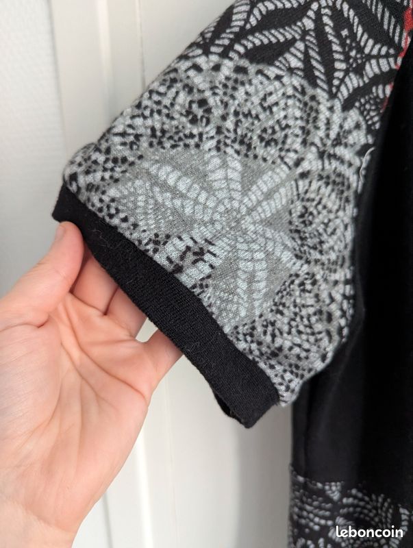Bomber réversible Icons Cuir et peau lainée d'agneau noirs