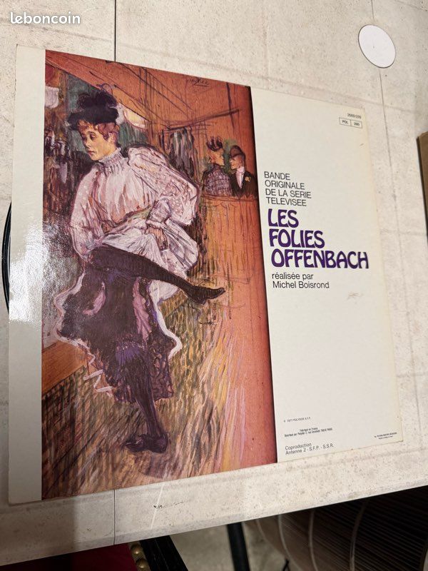 Vinyle – Bande originale “Les Folies Offenbach” – Michel Boisrond – Bon état (image 1)