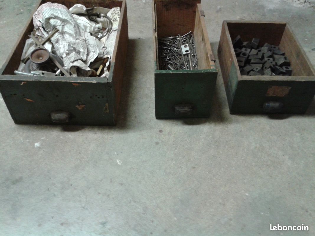 Kit boîte de rangement vintage UMCO modèle 173 AS aluminium triple