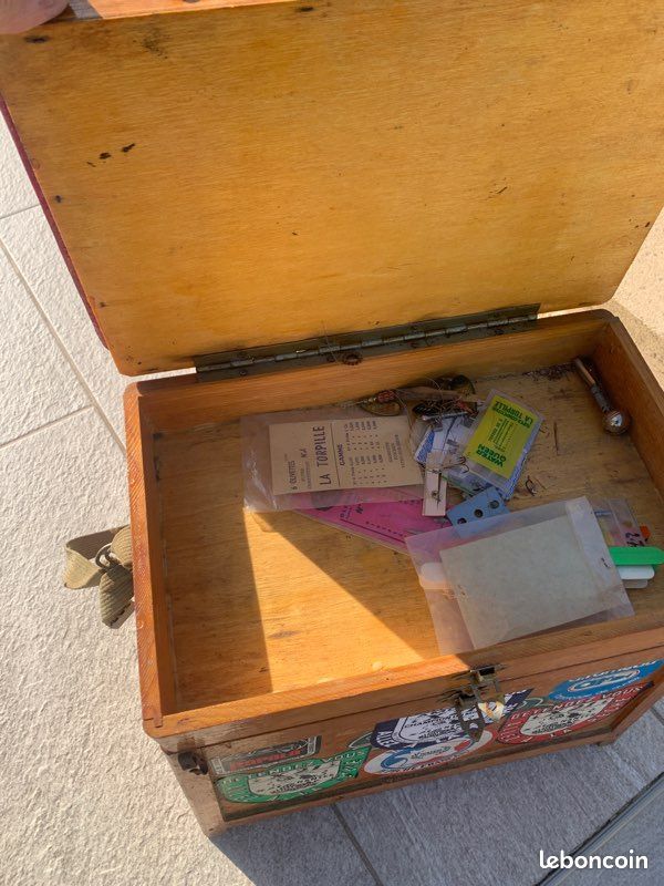 Boîte De Pêche Plano Vintage – Bleue, 22 Casiers, Bon État