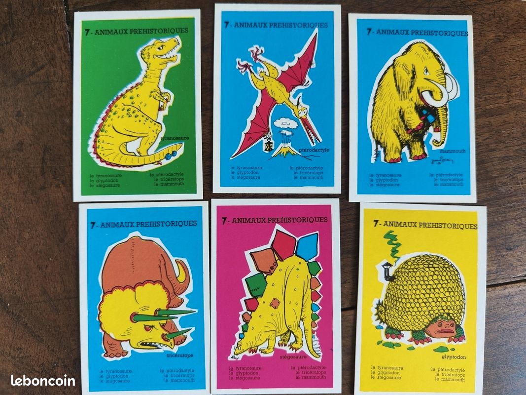 Jeu De 7 Familles Vintage Héron – Perroquet Et Animaux – Jeu De Cartes éducatif Enfants