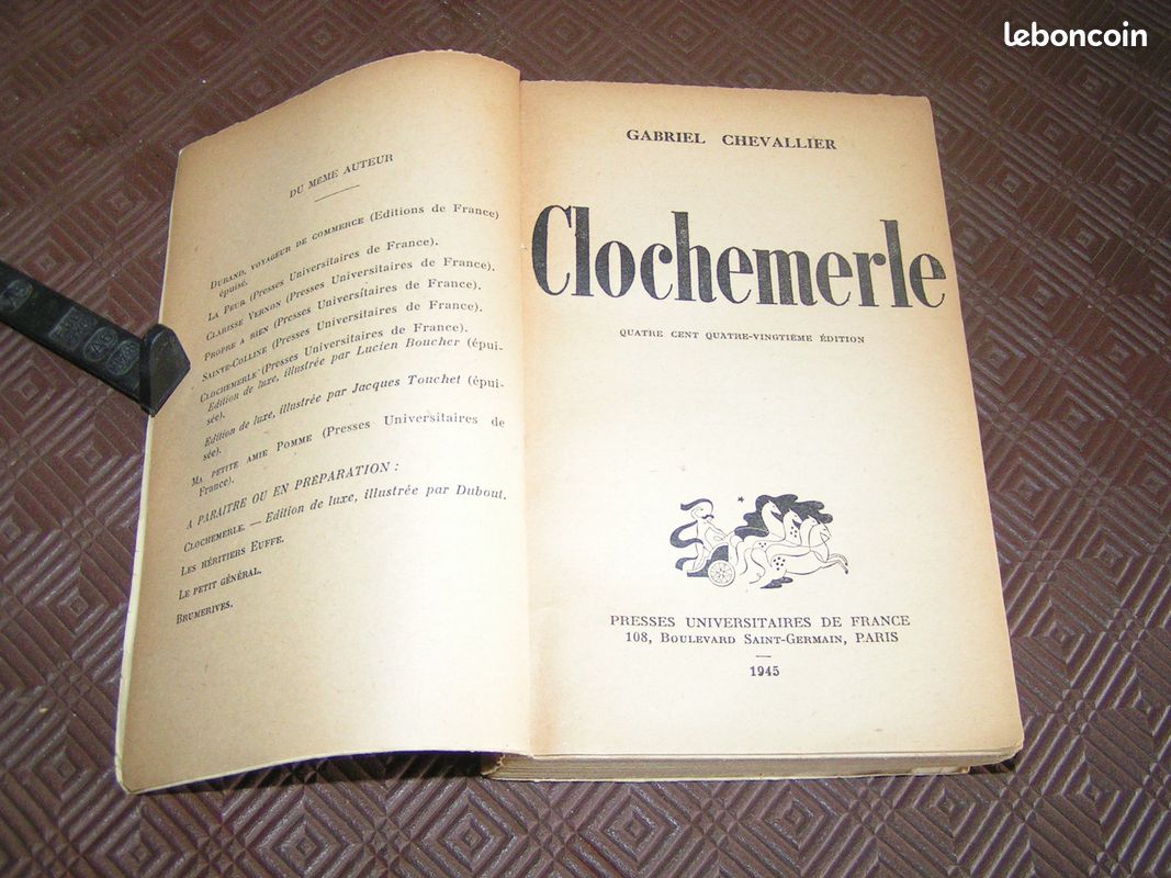 Clochemerle _ G. Chevallier, roman - Livres