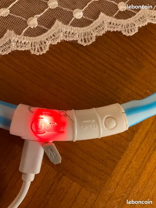 Collier de poitrine lumineux rechargeable par USB pour chevaux, bride à