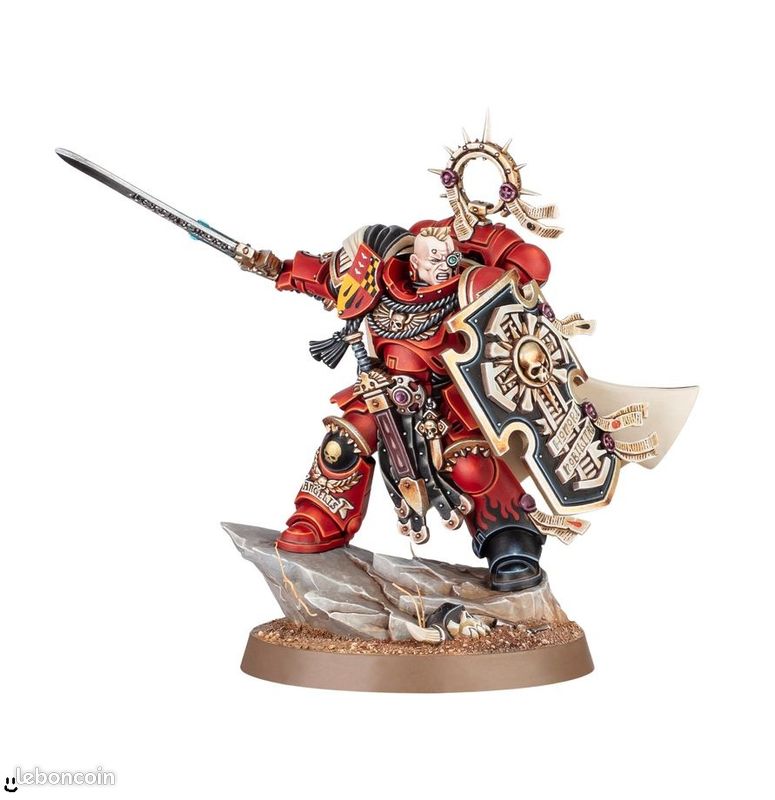 Space Marines Capitaine avec Bouclier Relique Warhammer 40k Captain with Relic Shield Ultramarines Black Templars Blood Angels Dark Angels Spaces Marine Space Wolves (image 1)