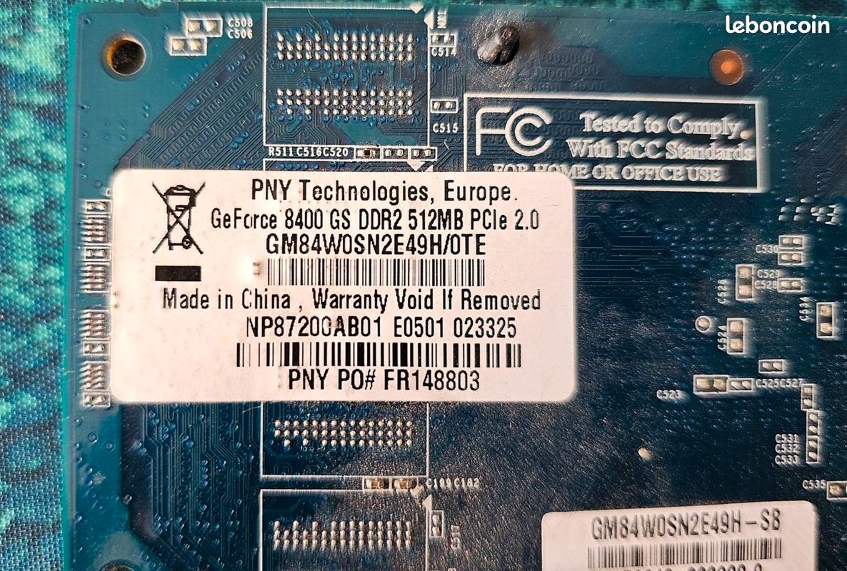 Carte Graphique NVIDIA GeForce 8400 GS - 512 Mo - Silencieuse (Fanless) (image 5)
