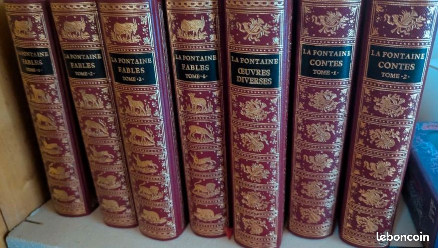 Lot de 7 beaux livres La Fontaine (image 1)