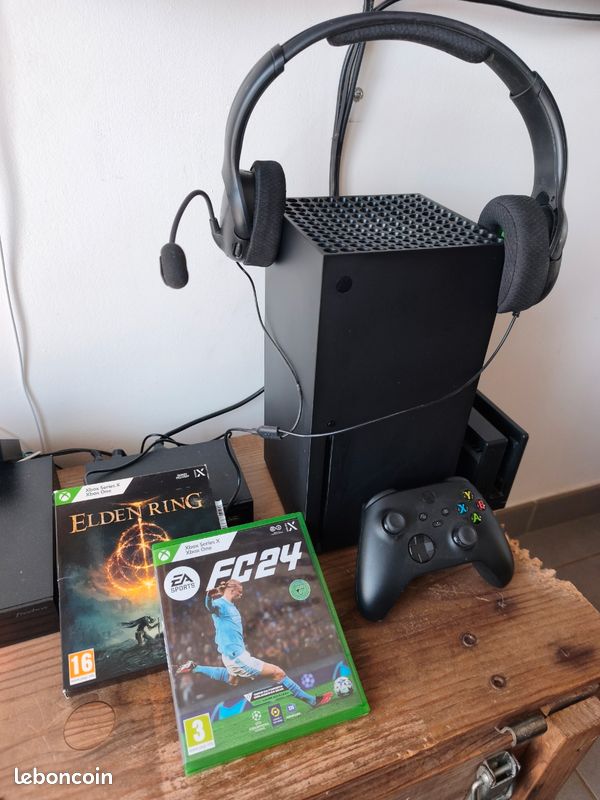 Pack Xbox Series X 1 To – Boîte d’origine + Facture + 2 Jeux + Casque (image 1)