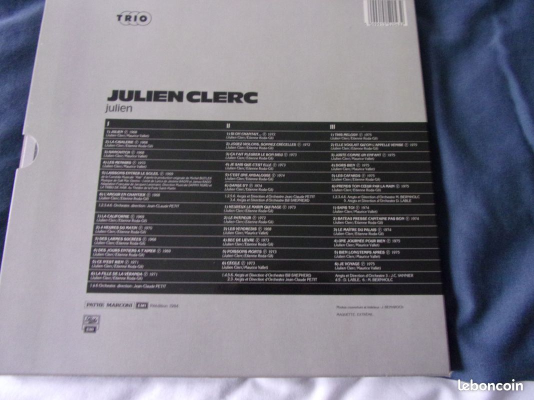 Coffret disques Julien Clerc (image 2)