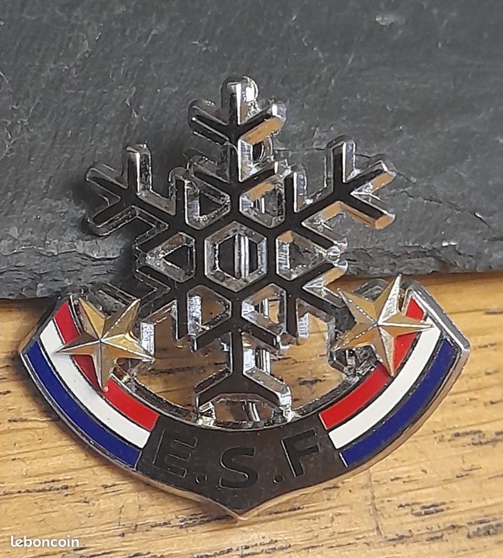 Insigne émaillé ESF - Ecole Du Ski Français - Le Cabri - Pins Métal - Vintage France