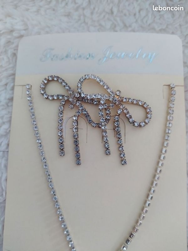 Ensemble Collier+ boucles d'oreilles Fashion Jewelry (image 2)