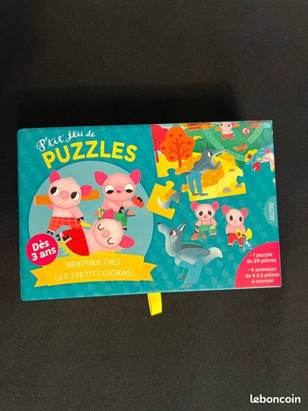 Puzzle – “Les 3 petits cochons” – 25 pièces – Dès 3 ans – Boîte rigide (image 5)