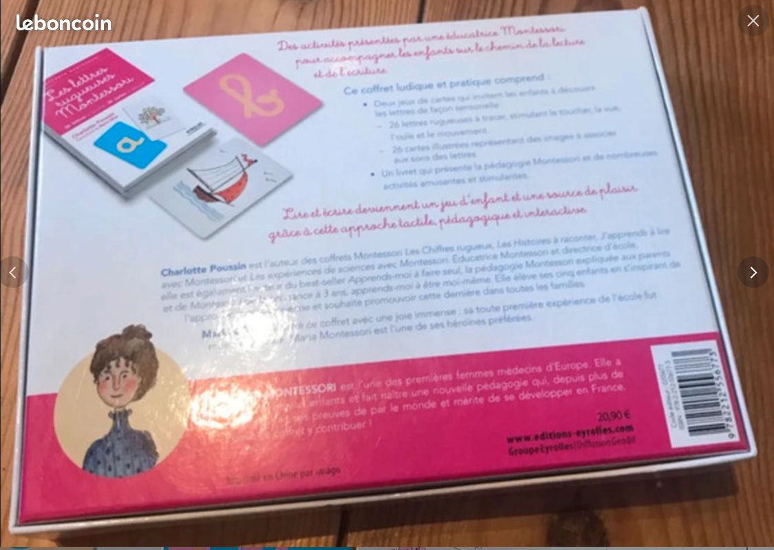 Les lettres rugueuses Montessori (image 2)