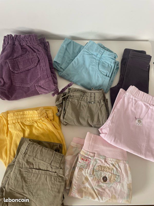 Lot 8 Pantalon fille enfant été (image 1)