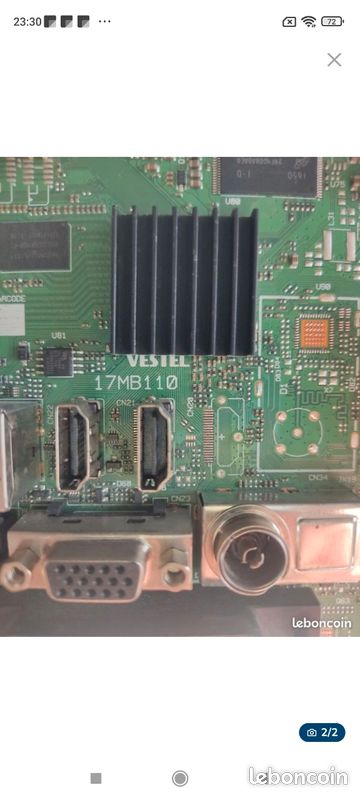 Carte Mère Pour Téléviseur Telefunken - Référence 17MB110P (VESTEL) - Sans Tuner Satellite - Occasion Fonctionnelle