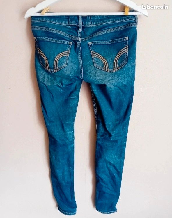 Jean slim bleu de marque Hollister taille W27 L29 (image 3)