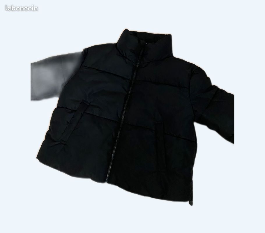 Manteau Long Fausse Fourrure Doudoune Capuche Fourrure Noir Femme