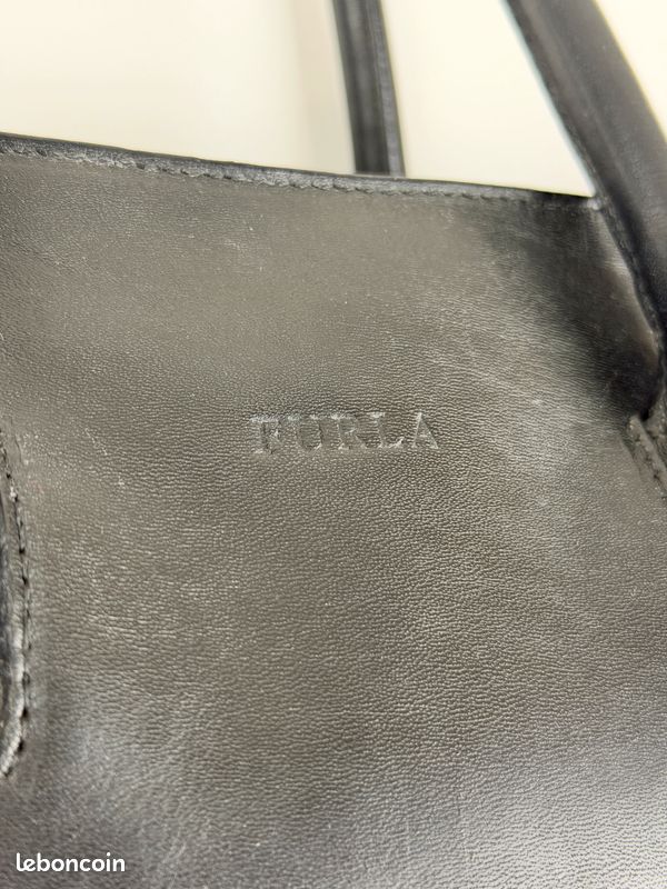 401 - Sac à main – Furla Vintage Cabas - cuir noir (image 5)