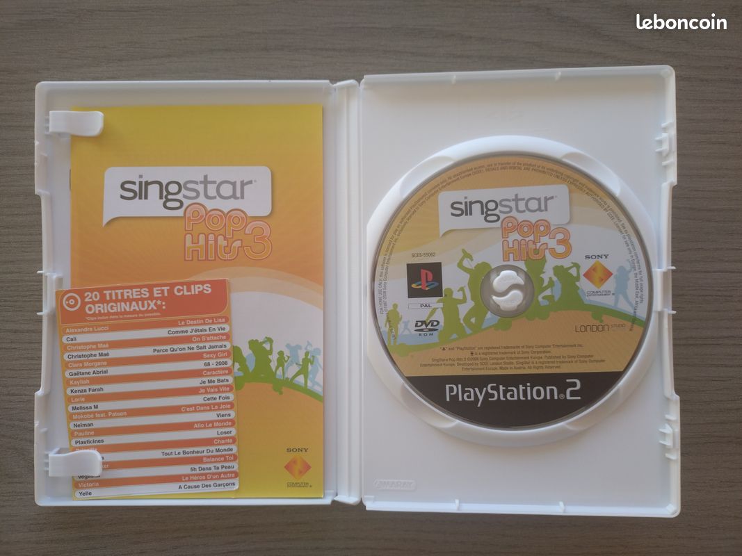 Singstar Pop Hits 3 PS2 – Complet CIB PAL FR – Jeu Occasion Sony PlayStation 2