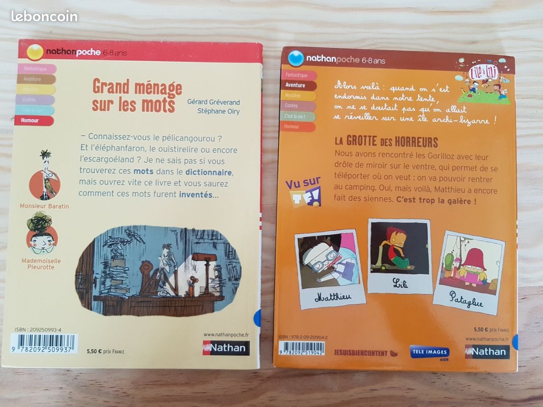 Lot de 2 livres Nathan poche 6 8 ans (image 2)