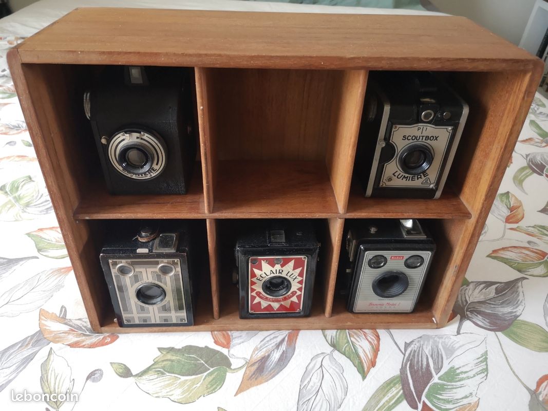 Lot de pièces pour Chambre Photographique Ancienne - Bois, Laiton