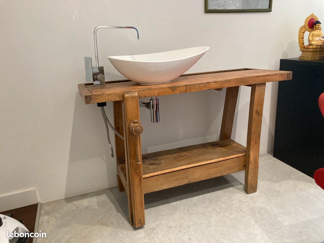 Meuble de salle de bain avec vasque (image 1)