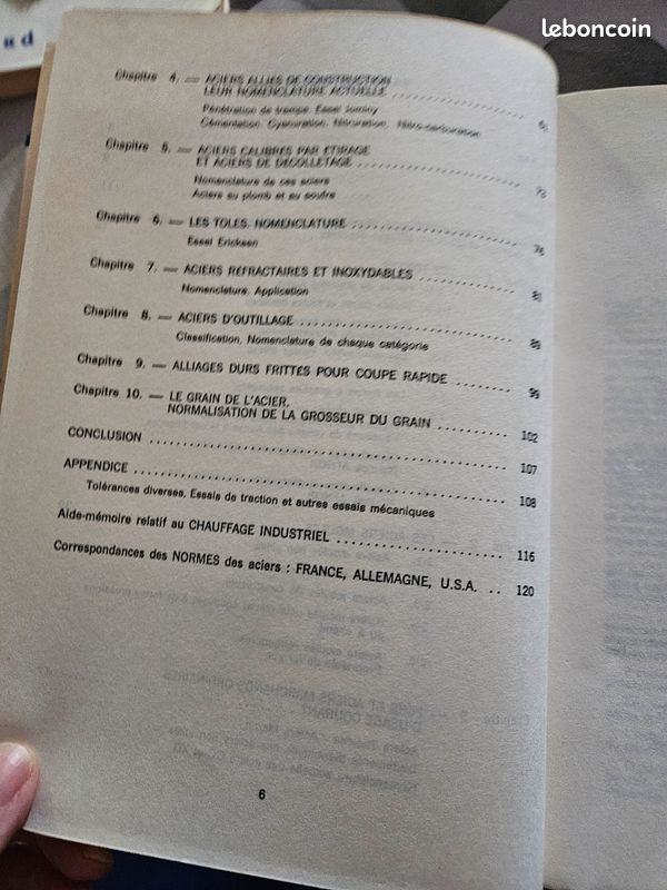 Livre rare technique choix des aciers éditions desforges (image 2)