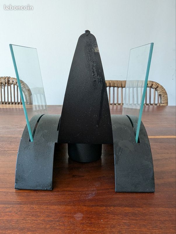 Cheminée de table au Bioéthanol – Design Verre et Noir (image 3)