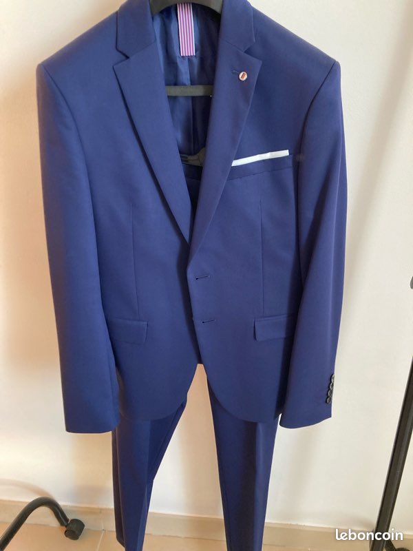 Costume De Mer Homme Bleu Fantaisie Ancore Slim Fit Short