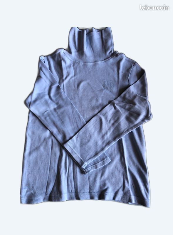 Col roulé garçon bleu ciel 10 ans (image 1)