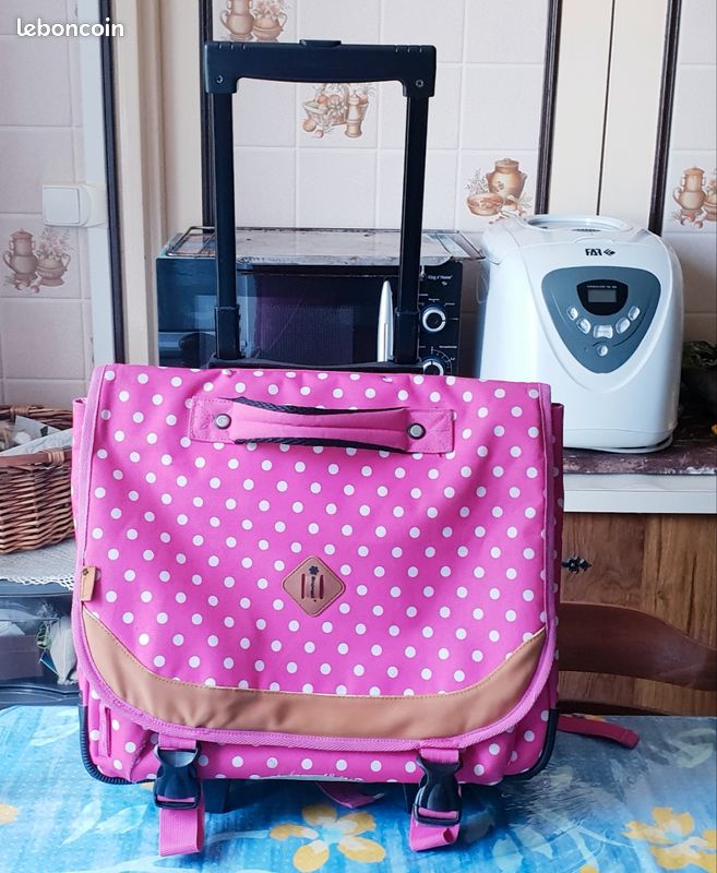 Cartable snowball couleur rose Papeterie Fournitures scolaires