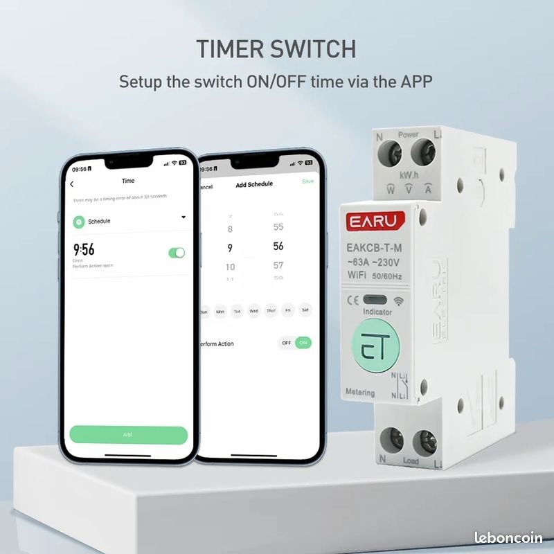 FDP réduits : NEUF, filmé : Disjoncteur 32A intelligent et connecté Tuya
SmartLife (image 6)