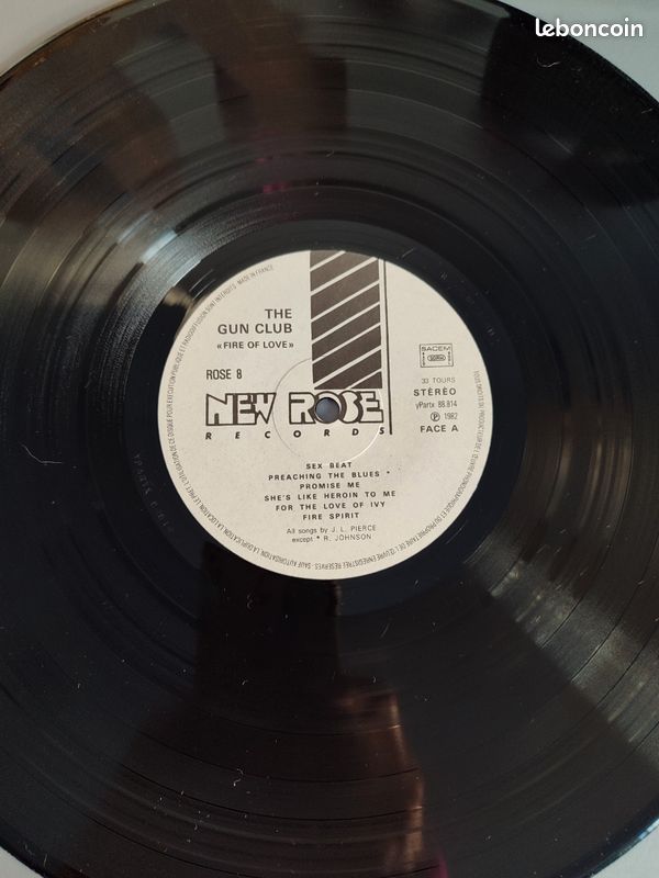 Vinyle 33T Gun Club Fire of Love (image 3)