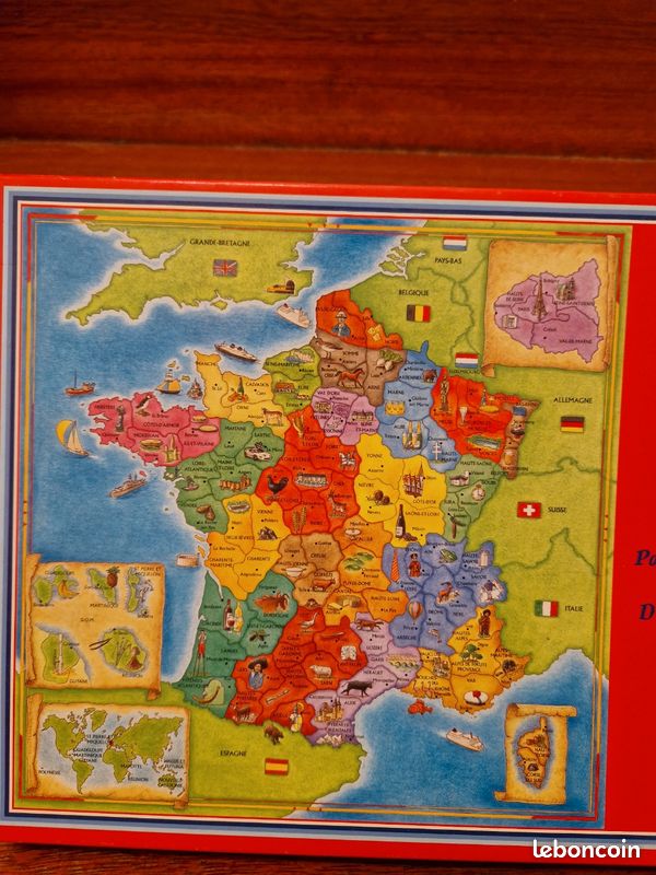 Electro Tutor Mapajo Paris - Jeu éducatif Carte De France Géographie - Jouet Ancien