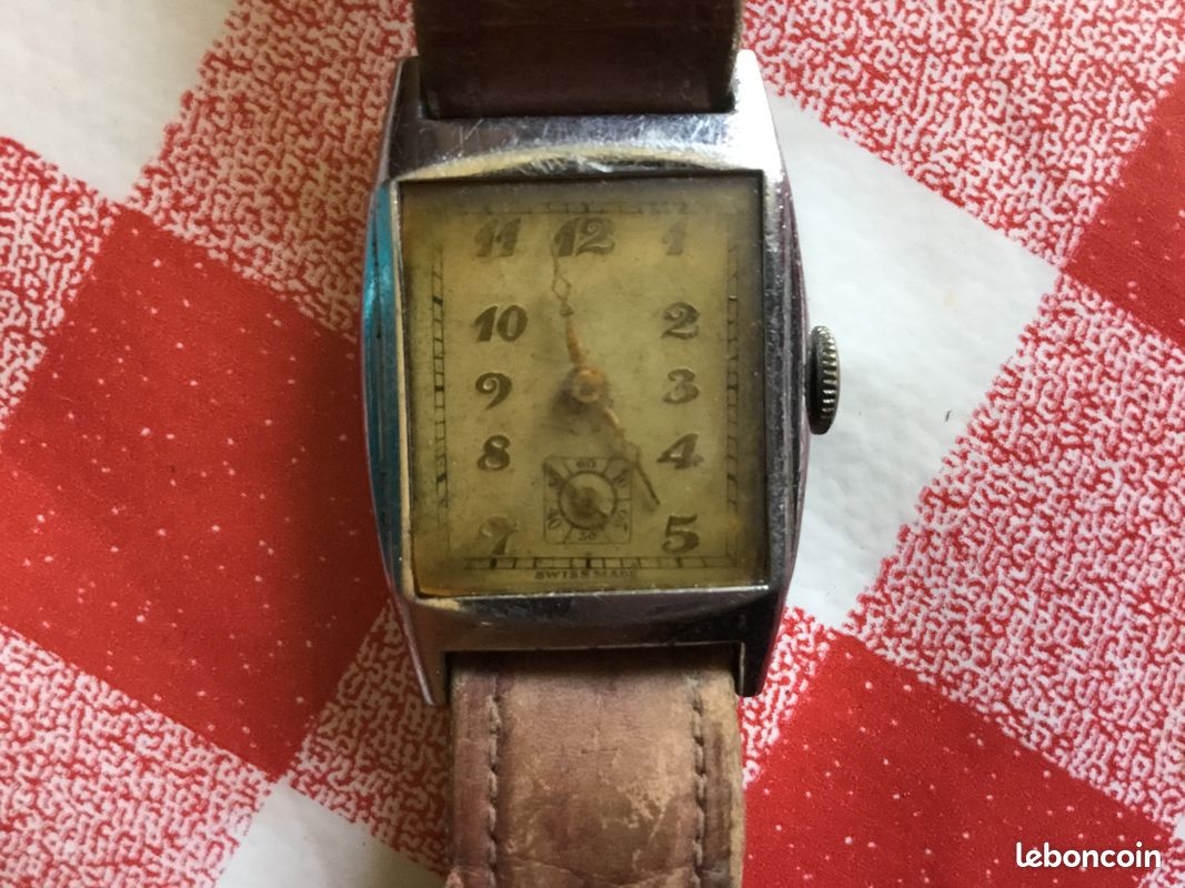 Montre ancienne en nickel chromé (image 1)