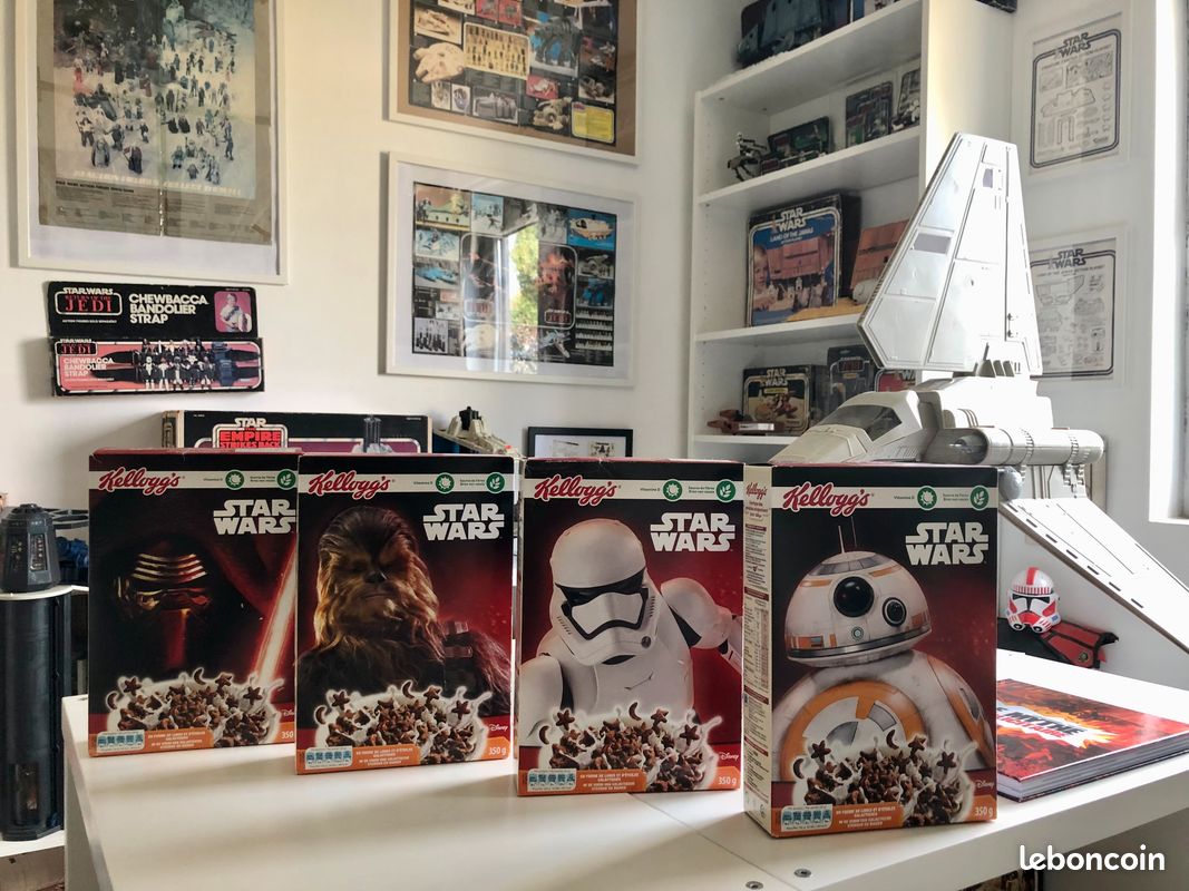 Lot boites starwars kelloggs Collection